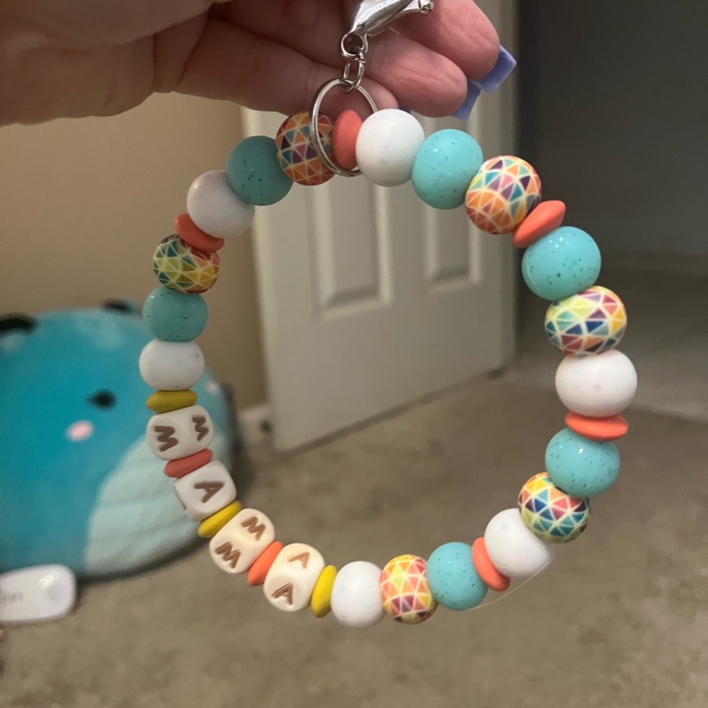Colorful Beaded Key Holder